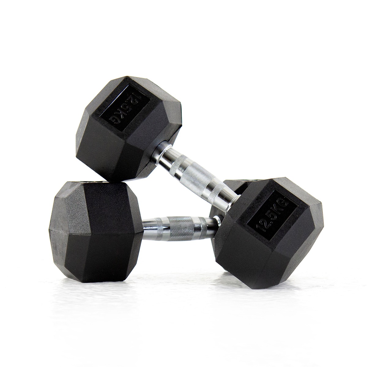 12.5KG  Rubber Hex Dumbbell(Pair)