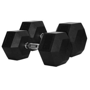 20KG Rubber Hex Dumbbell Pairs