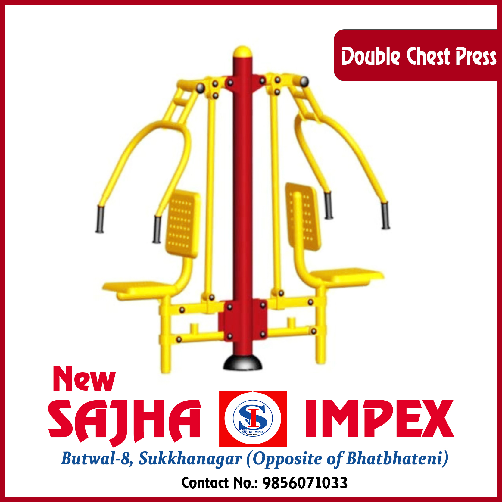 Chest Press Double - Buy in Nepal at Sajha Impex