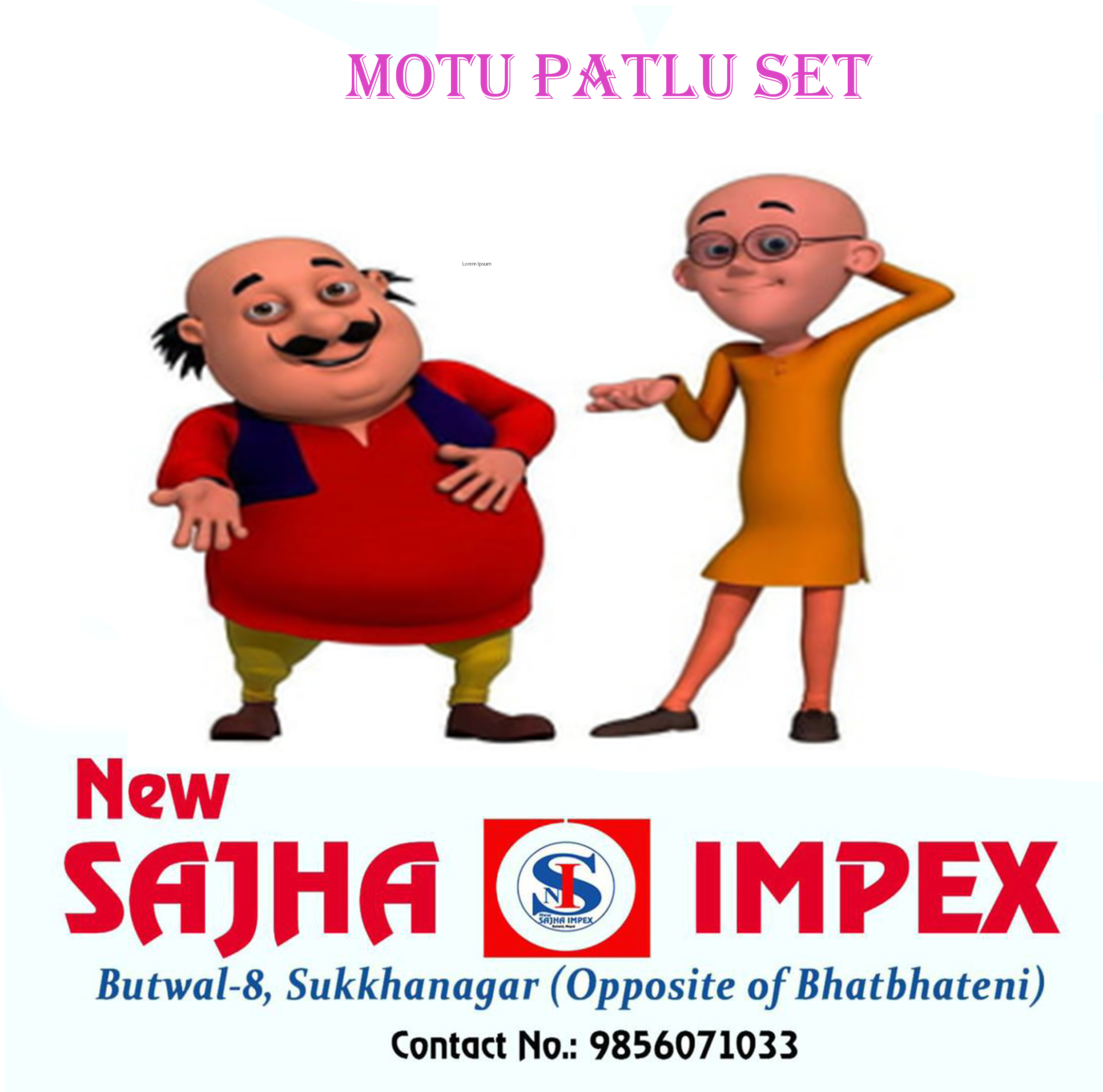 Fiber Motu Patlu Statue