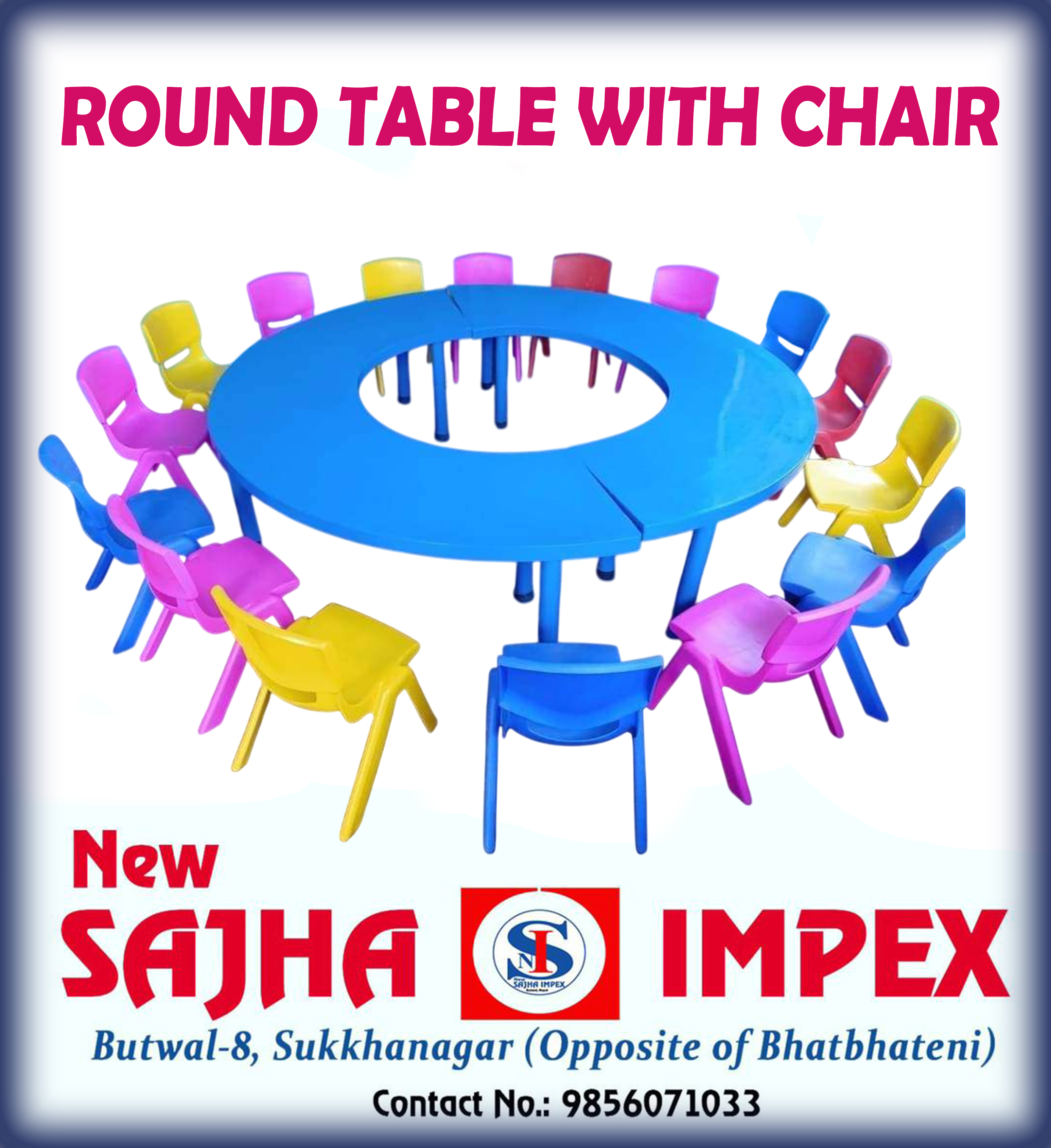 Half Circle Table And Chair