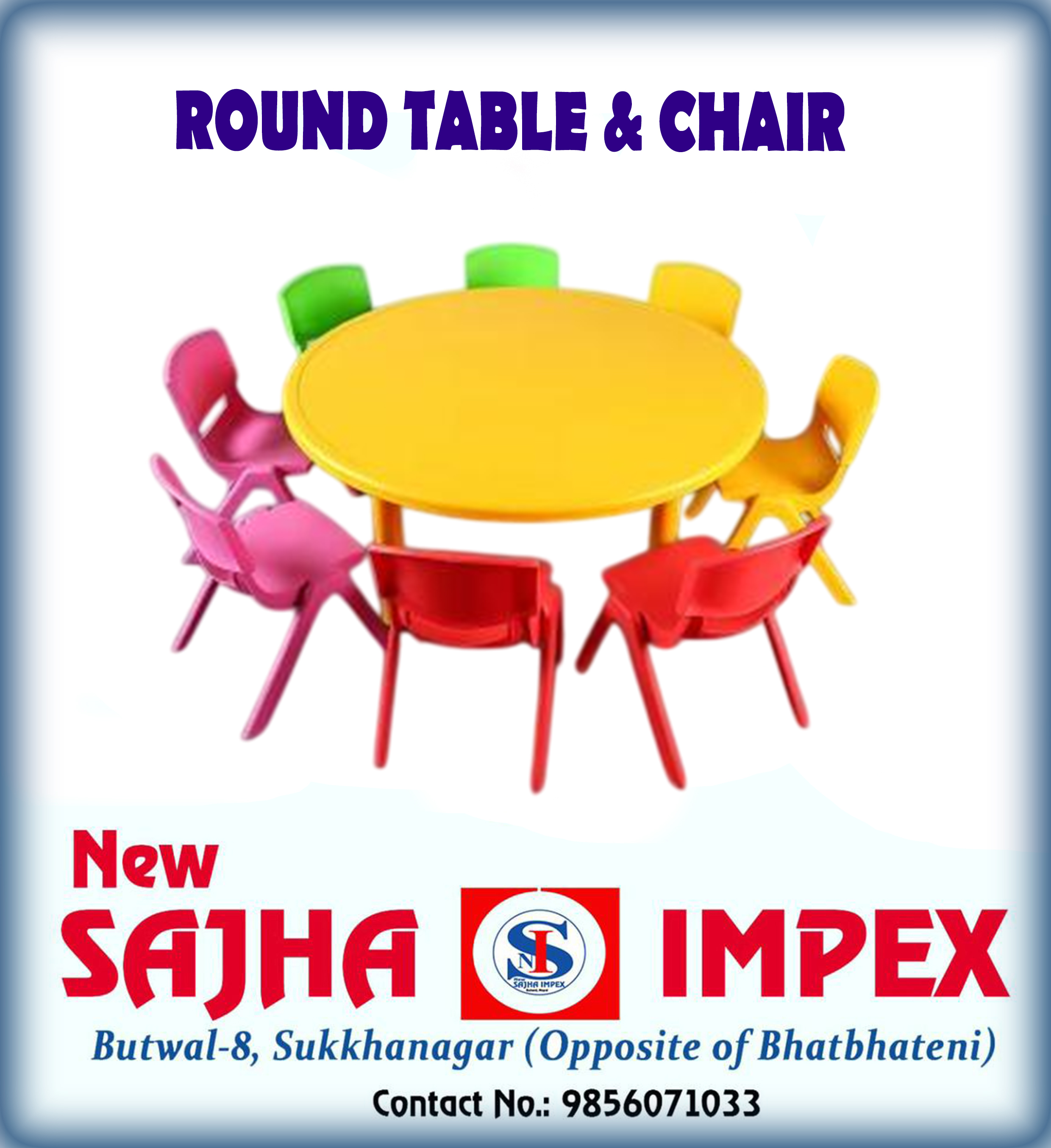 ROUND TABLE AND CHAIR