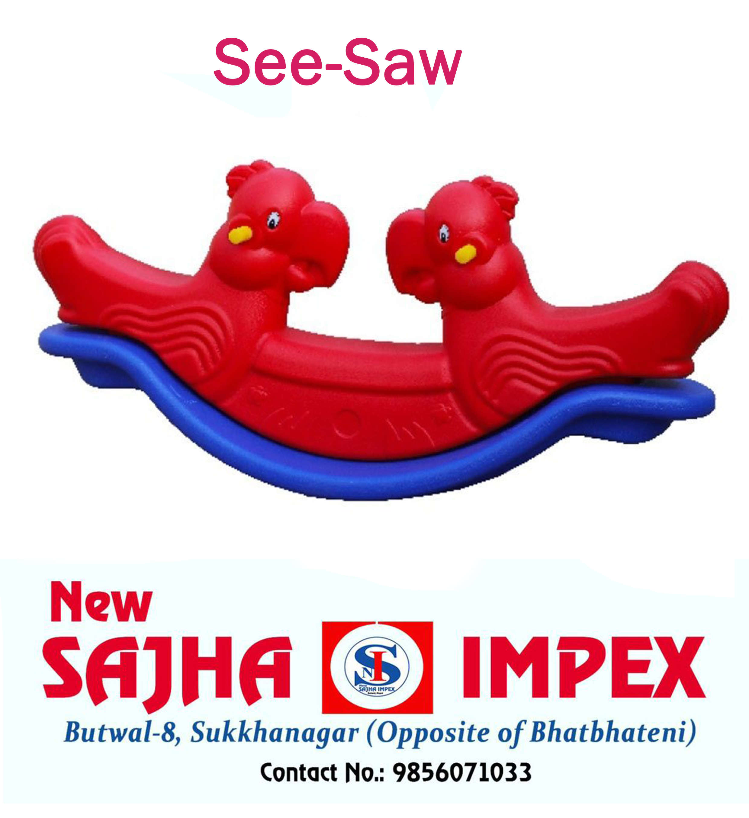 Parrot seesaw rocker for kids/seesaw for children